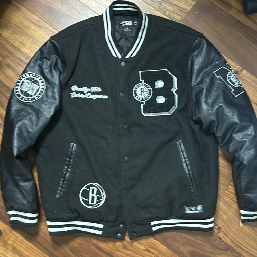 Brooklyn Nets “Big Logo” Varsity Bomber